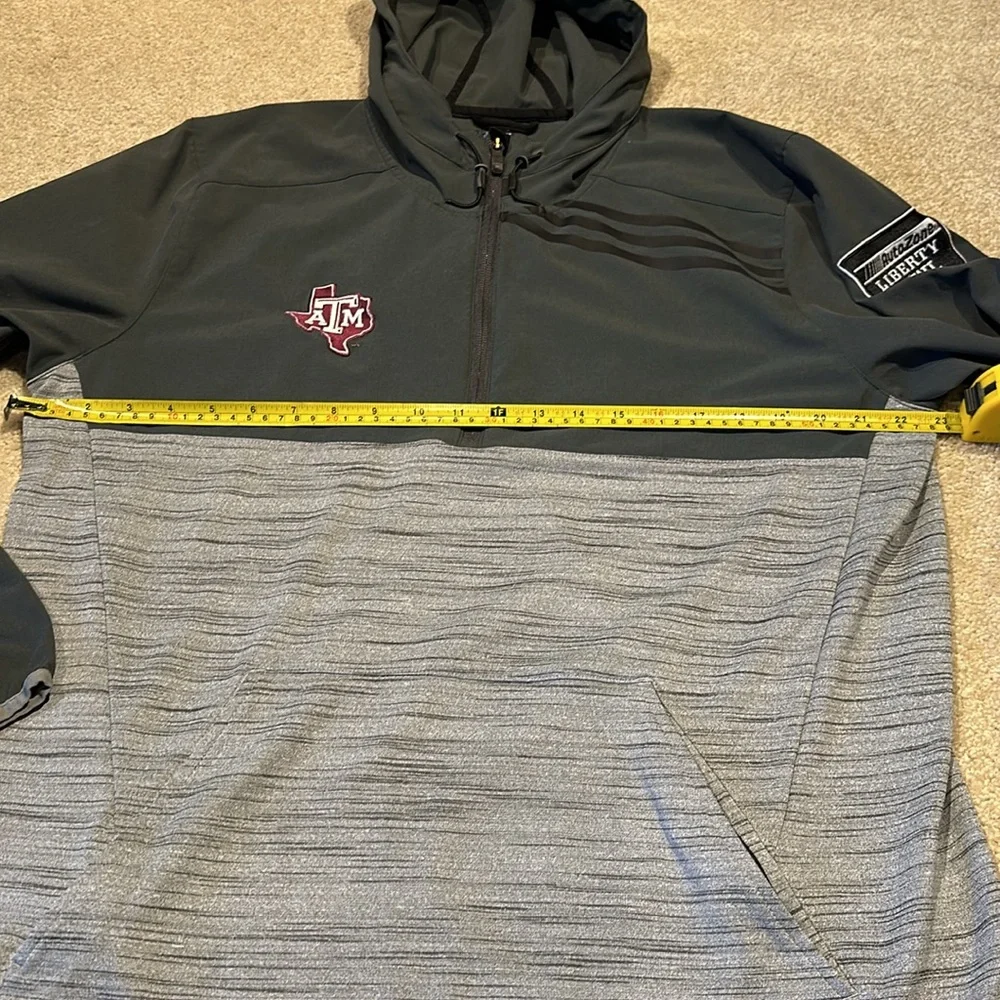 ADIDAS Texas A&M Football Hooded Windbreaker - Picture 6 of 7